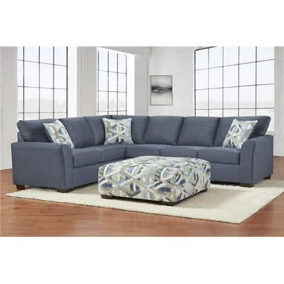 Harper Corner Sectional, Navy