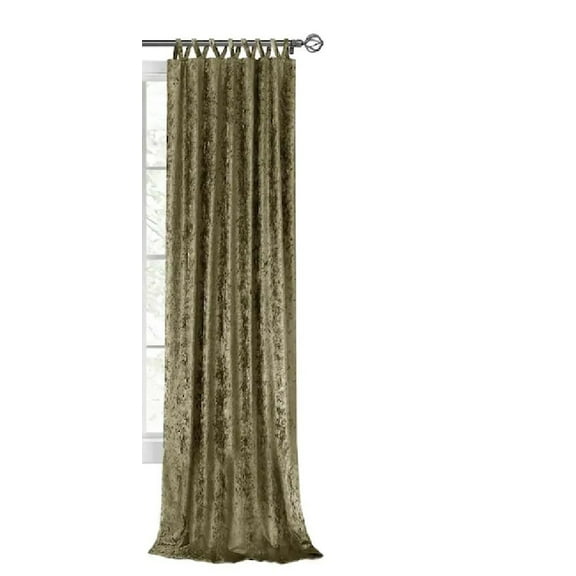 Harper Criss-Cross Window Curtain Panel - 50x63 Moss