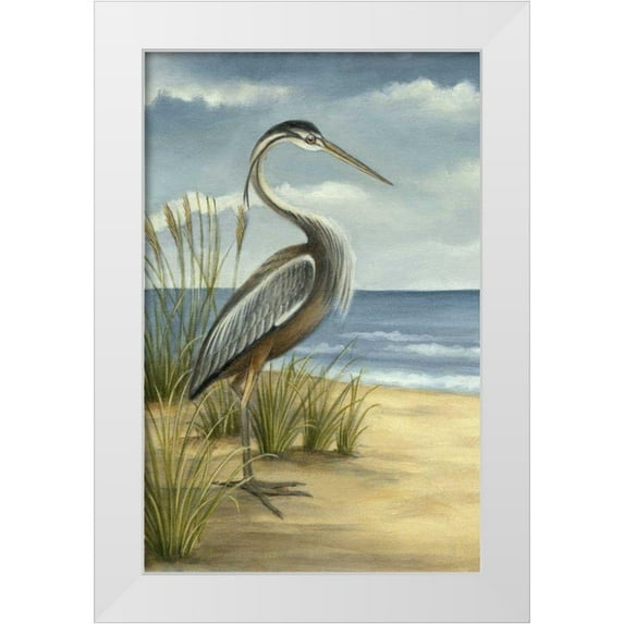 Harper, Ethan 10x14 White Modern Wood Framed Museum Art Print Titled - Shore Bird I