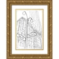 thumbnail image 1 of Harper, Ethan 11x14 Gold Ornate Wood Framed with Double Matting Museum Art Print Titled - NY Intersection I, 1 of 4
