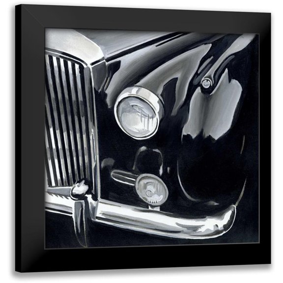 Harper, Ethan 12x12 Black Modern Framed Museum Art Print Titled - Black and Chrome II