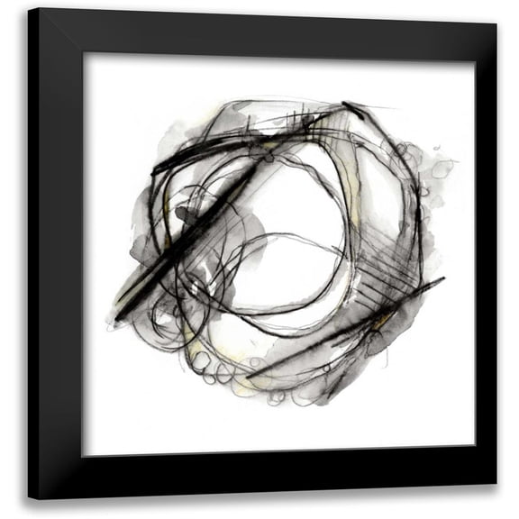 Harper, Ethan 12x12 Black Modern Framed Museum Art Print Titled - Bumble Bee Flight II