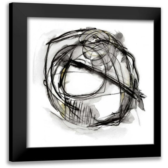 Harper, Ethan 12x12 Black Modern Framed Museum Art Print Titled - Bumble Bee Flight I