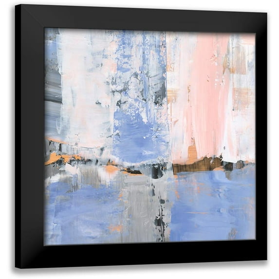 Harper, Ethan 12x12 Black Modern Framed Museum Art Print Titled - Coming Down in Sheets II