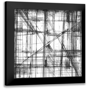 Harper, Ethan 12x12 Black Modern Framed Museum Art Print Titled - Intersect II