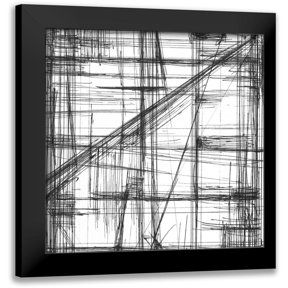 Harper, Ethan 12x12 Black Modern Framed Museum Art Print Titled - Intersect I