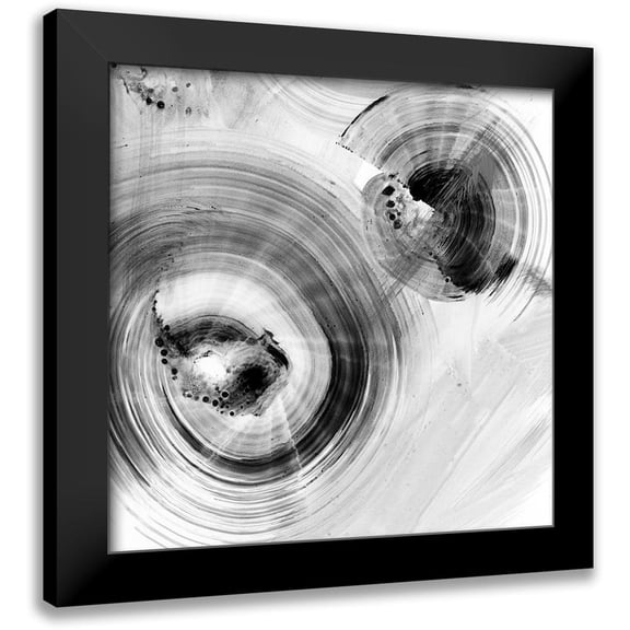 Harper, Ethan 12x12 Black Modern Framed Museum Art Print Titled - Reverse Ripple Effect I
