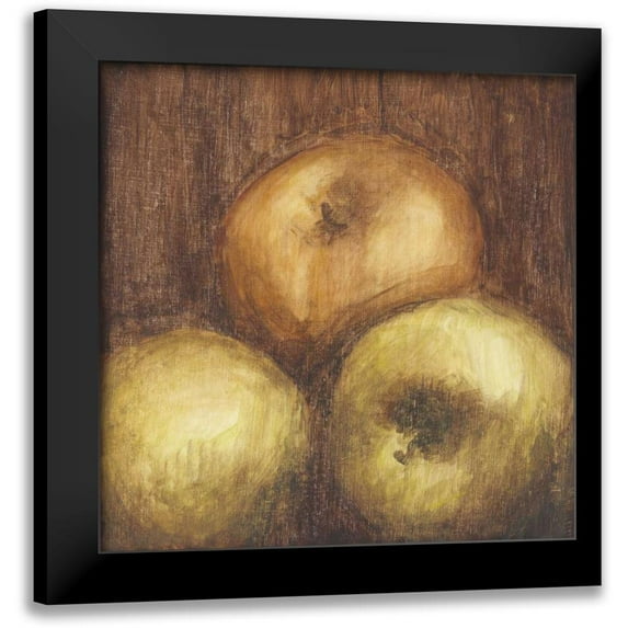 Harper, Ethan 12x12 Black Modern Framed Museum Art Print Titled - Rustic Apples II