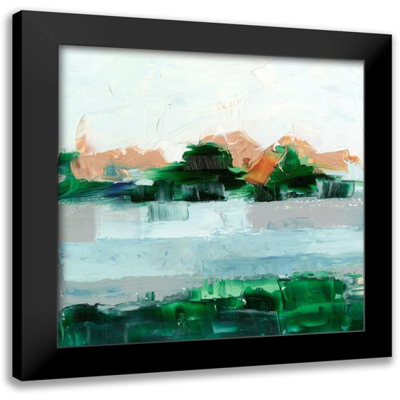 Harper, Ethan 12x12 Black Modern Framed Museum Art Print Titled - Sienna Sunset II