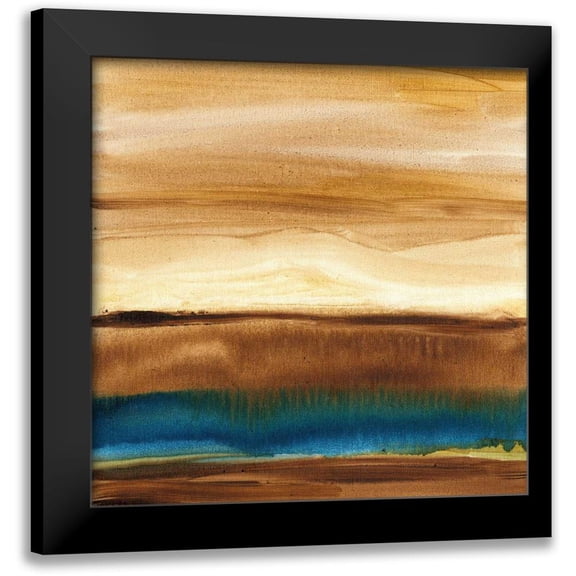 Harper, Ethan 12x12 Black Modern Framed Museum Art Print Titled - Vista Abstract III