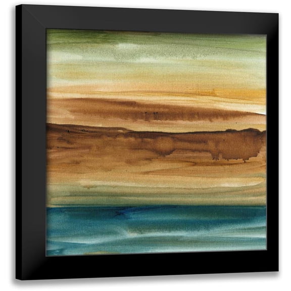 Harper, Ethan 12x12 Black Modern Framed Museum Art Print Titled - Vista Abstract I