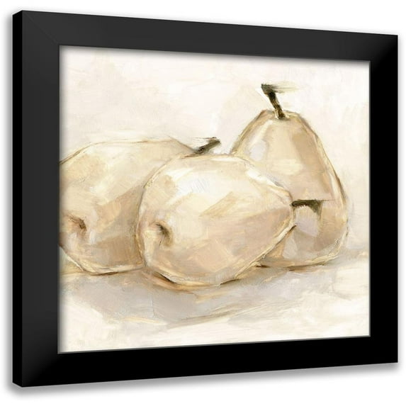 Harper, Ethan 12x12 Black Modern Framed Museum Art Print Titled - White Pear Study II