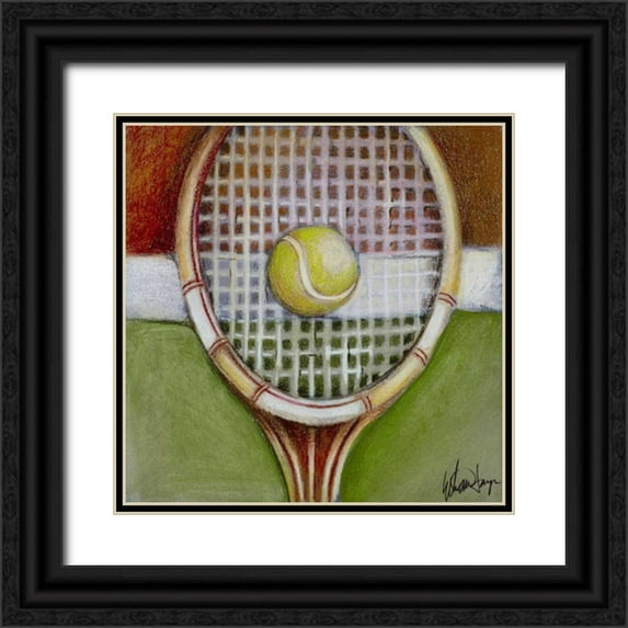 Harper, Ethan 12x12 Black Ornate Wood Framed with Double Matting Museum Art Print Titled - 40 Love