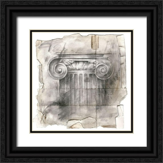 Harper, Ethan 12x12 Black Ornate Wood Framed with Double Matting Museum Art Print Titled - Draftsmans Sketchbook I