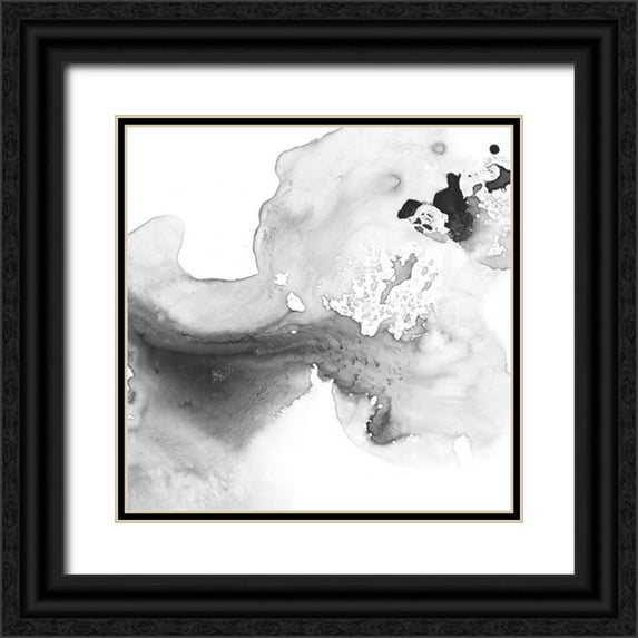 Harper, Ethan 12x12 Black Ornate Wood Framed with Double Matting Museum Art Print Titled - Smoke and Water II