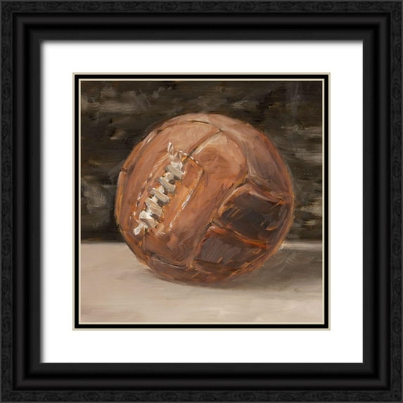 Harper, Ethan 12x12 Black Ornate Wood Framed with Double Matting Museum Art Print Titled - Vintage Leather III