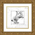 thumbnail image 1 of Harper, Ethan 12x12 Gold Ornate Wood Framed with Double Matting Museum Art Print Titled - Acanthus Detail I, 1 of 4