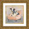 thumbnail image 1 of Harper, Ethan 12x12 Gold Ornate Wood Framed with Double Matting Museum Art Print Titled - Moo-ving In II, 1 of 4