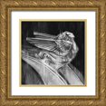 thumbnail image 1 of Harper, Ethan 12x12 Gold Ornate Wood Framed with Double Matting Museum Art Print Titled - Vintage Hood Ornament IV, 1 of 4