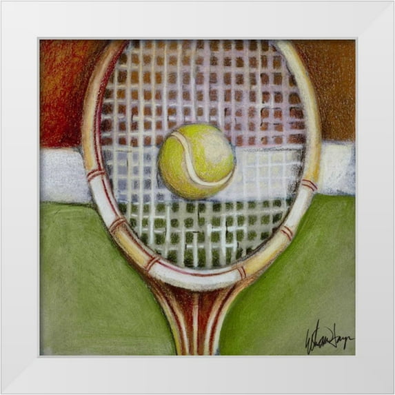 Harper, Ethan 12x12 White Modern Wood Framed Museum Art Print Titled - 40 Love