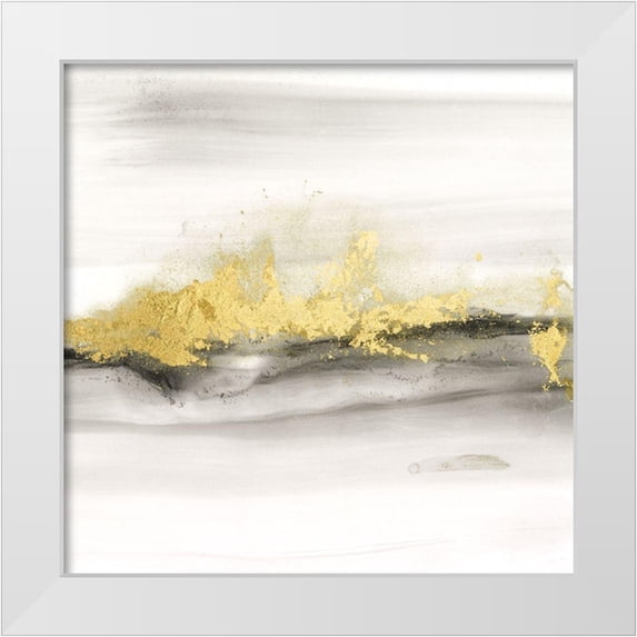 Harper, Ethan 12x12 White Modern Wood Framed Museum Art Print Titled - Gold on the Horizon IV