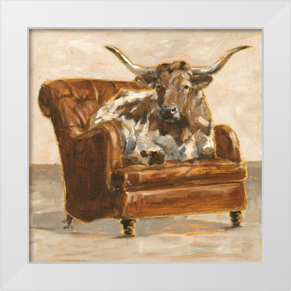 Refined Comfort I Brown and White Framed Print