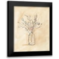 thumbnail image 1 of Harper, Ethan 12x14 Black Modern Framed Museum Art Print Titled - Antique Pastel Floral II, 1 of 5