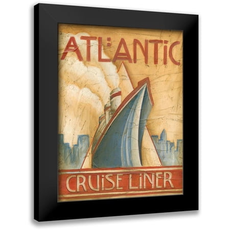 Harper, Ethan 12x14 Black Modern Framed Museum Art Print Titled - Atlantic Cruise Liner