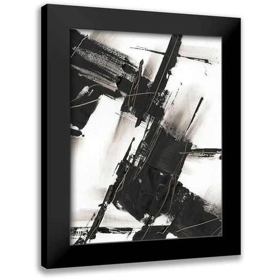 Harper, Ethan 12x14 Black Modern Framed Museum Art Print Titled - Diagonal Matrix I