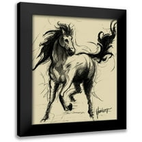 Harper, Ethan 12x14 Black Modern Framed Museum Art Print Titled - Midnight on Khaki