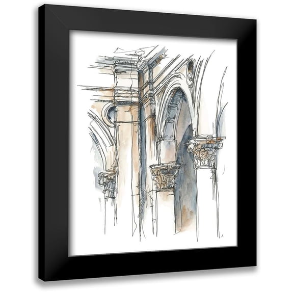 Harper, Ethan 12x14 Black Modern Framed Museum Art Print Titled - Plein Air Interior Study II