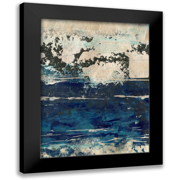 Harper, Ethan 12x14 Black Modern Framed Museum Art Print Titled - Silver Surf II