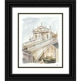 thumbnail image 1 of Harper, Ethan 12x14 Black Ornate Wood Framed with Double Matting Museum Art Print Titled - Architectural Watercolor Study I, 1 of 4