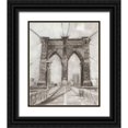 thumbnail image 1 of Harper, Ethan 12x14 Black Ornate Wood Framed with Double Matting Museum Art Print Titled - Bridge Crossing I, 1 of 4