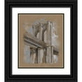 thumbnail image 1 of Harper, Ethan 12x14 Black Ornate Wood Framed with Double Matting Museum Art Print Titled - Brushwork Architecture Study III, 1 of 4