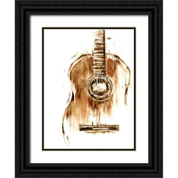 Harper, Ethan 12x14 Black Ornate Wood Framed with Double Matting Museum Art Print Titled - Instrumental II