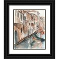 thumbnail image 1 of Harper, Ethan 12x14 Black Ornate Wood Framed with Double Matting Museum Art Print Titled - Venetian Watercolor Study II, 1 of 4