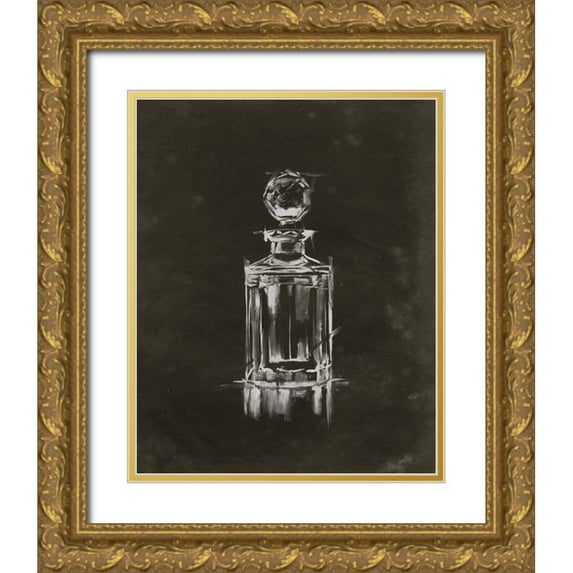 Harper, Ethan 12x14 Gold Ornate Wood Framed with Double Matting Museum Art Print Titled - Crystal Barware I