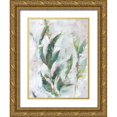thumbnail image 1 of Harper, Ethan 12x14 Gold Ornate Wood Framed with Double Matting Museum Art Print Titled - Tropical Foliage Study II, 1 of 4