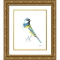 thumbnail image 1 of Harper, Ethan 12x14 Gold Ornate Wood Framed with Double Matting Museum Art Print Titled - Watercolor Songbirds I, 1 of 4