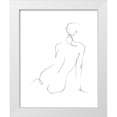 thumbnail image 1 of Harper, Ethan 12x14 White Modern Wood Framed Museum Art Print Titled - Gestural Contour III, 1 of 4