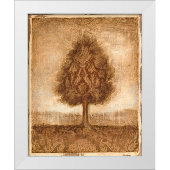 Harper, Ethan 12x14 White Modern Wood Framed Museum Art Print Titled - Patterned Maple I