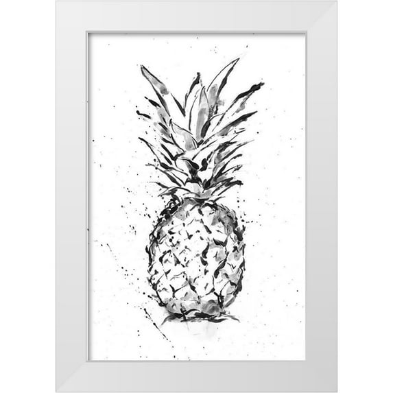 Harper, Ethan 13x18 White Modern Wood Framed Museum Art Print Titled - Pineapple Ink Study I