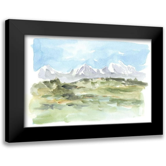 Harper, Ethan 14x11 Black Modern Framed Museum Art Print Titled - Mountain Watercolor I