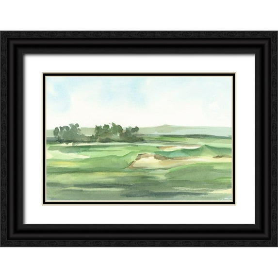 Harper, Ethan 14x11 Black Ornate Wood Framed with Double Matting Museum Art Print Titled - Watercolor Course Study III