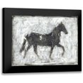 thumbnail image 1 of Harper, Ethan 14x12 Black Modern Framed Museum Art Print Titled - Equine Silhouette I, 1 of 5