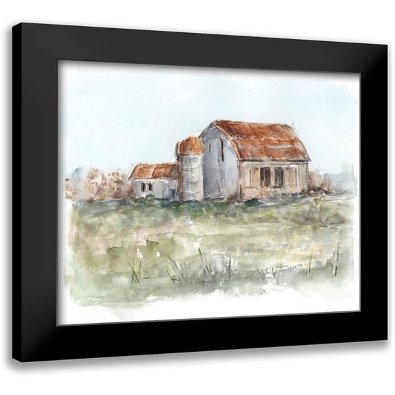 Harper, Ethan 14x12 Black Modern Framed Museum Art Print Titled - Tin Roof Barn I