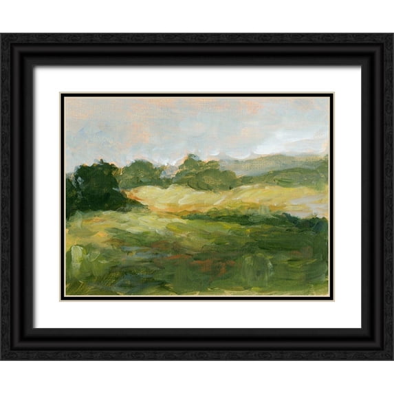 Harper, Ethan 14x12 Black Ornate Wood Framed with Double Matting Museum Art Print Titled - Early Autumn III