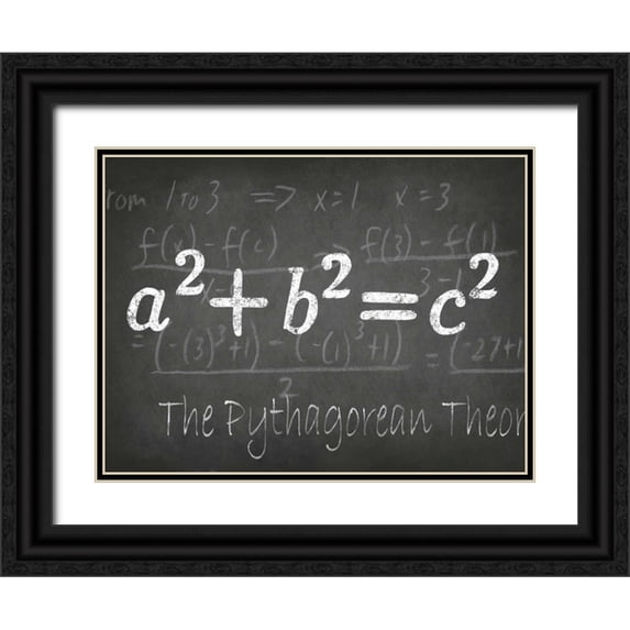Harper, Ethan 14x12 Black Ornate Wood Framed with Double Matting Museum Art Print Titled - Mathematical Elements IV