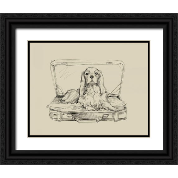 Harper, Ethan 14x12 Black Ornate Wood Framed with Double Matting Museum Art Print Titled - Stowaway IV